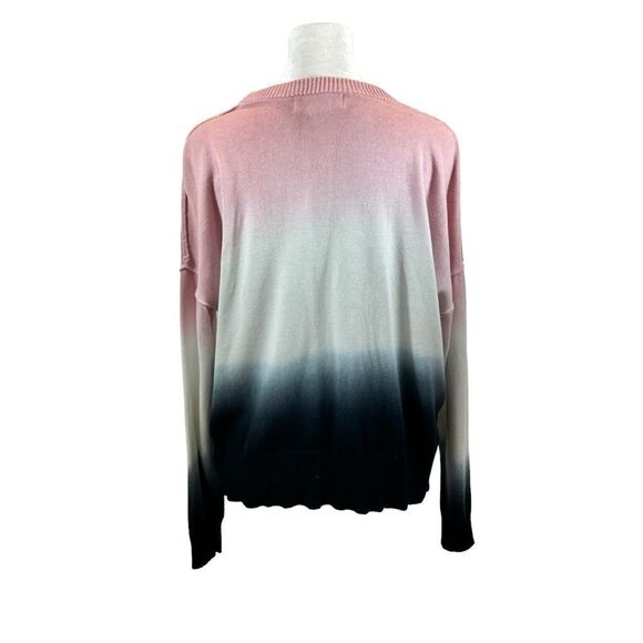 Ladies M MAGASCHONI Ombre Drop-Shoulder Sweater Cotton Blend‎ Size Medium - Picture 7 of 11